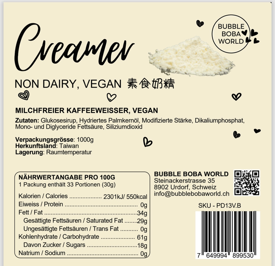 Non Diary Creamer, Vegan 1kg