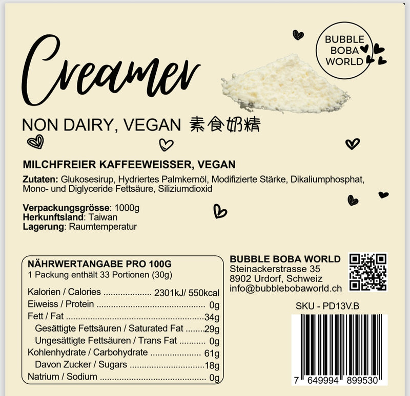 Non Diary Creamer, vegan 1kg x5