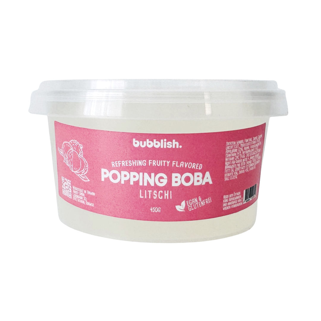 Lychee Popping Boba 450g x12