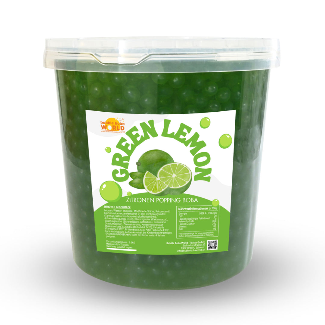 Green Lemon Popping Boba - 3.2kg