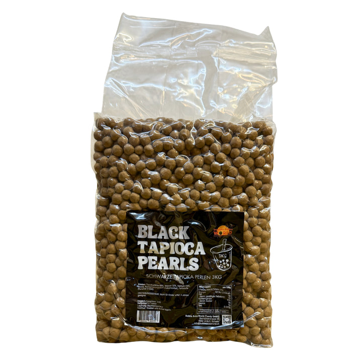 Black Tapioca Pearls 3KG Ø9mm