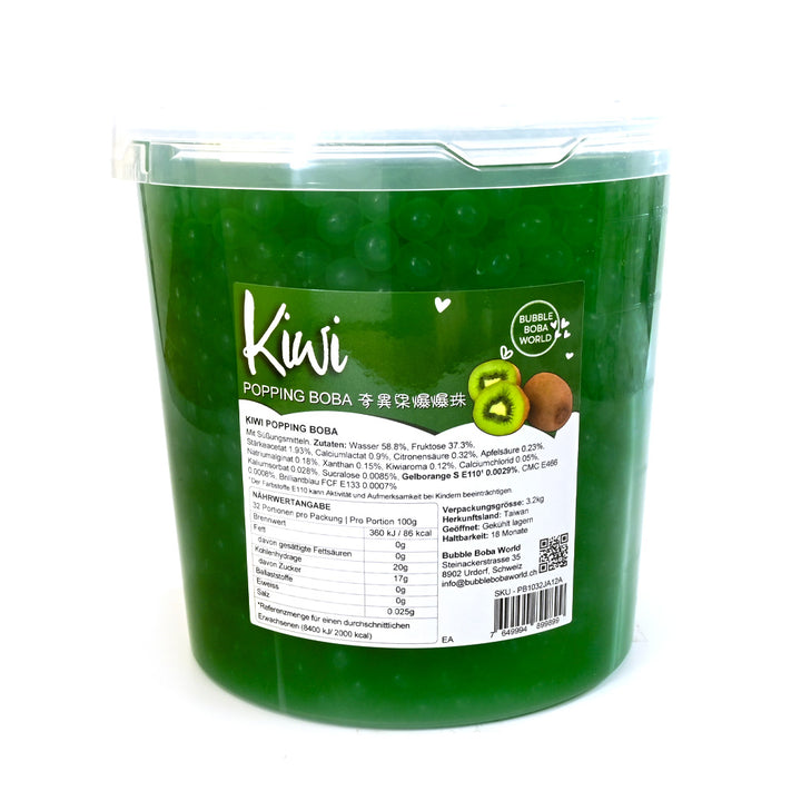 Kiwi Popping Boba - 3.2kg