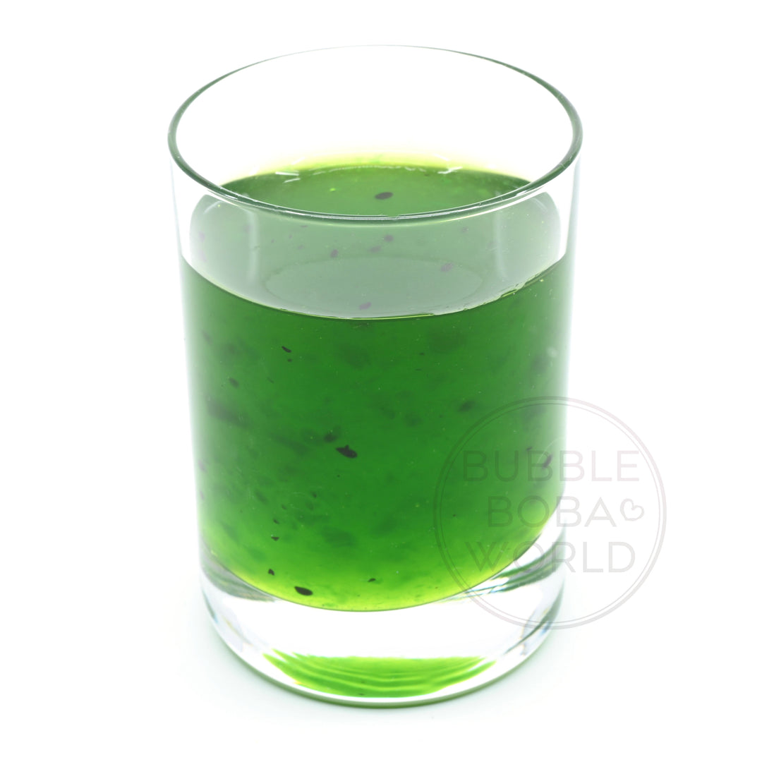 Kiwi-Sirup (mit Fruchtfleisch)